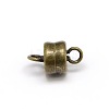 Column Brass Magnetic Clasps with Loops KK-M064-AB-NR-1