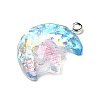 Transparent Resin Pendants RESI-H036-01C-2