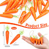 Easter Theme Imitation Carrot Foam & Plastic Pendant Decoration HJEW-WH0069-21-2