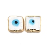 Brass Enamel Beads KK-F842-02A-2