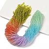 Transparent Painted Glass Beads Strands X1-DGLA-A034-T2mm-A12-1