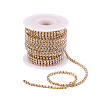 Brass Rhinestone Strass Chains CHC-T001-SS14-01C-5