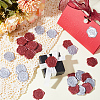 CRASPIRE 50Pcs 2 Styles Adhesive Wax Seal Stickers DIY-CP0009-10A-4