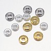 Flat Round Brass Spacer Beads KK-L106E-01-1