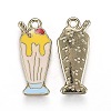 Light Gold Plated Alloy Jewelry Enamel Pendants X-PALLOY-Z001-27B-2