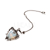 Mixed Gemstone Triangle Dowsing Pendulum Pendants G-G022-01R-3