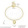 Trendy Brass Charm Bracelets BJEW-BB32133-6