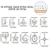 CHGCRAFT 20Pcs 10 Style Alloy Pendants FIND-CA0006-46-2