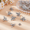 40Pcs Alloy Bees Lapel Pin Backs JEWB-GO0001-21AS-4