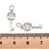 Brass Micro Pave Clear Cubic Zirconia Pendants KK-H292-12P-3