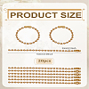 20Pcs Brass Beads Chain KK-LP0004-78-2