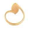 304 Stainless Steel Horse Eye Finger Ring for Women RJEW-C086-27-G-3