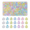 Cheriswelry 560Pcs 7 Colors Transparent Acrylic Beads MACR-CW0001-10-12
