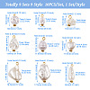9 Sets 9 Style ABS Plastic Imitation Pearl Pendants KY-TA0001-23-3