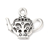 Teapot Tibetan Style Zinc Alloy Charms TIBEP-R334-179AS-RS-1