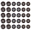 60Pcs 3 Styles Natural Black Lip Shell Buttons BUTT-TA0001-25-2