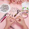 120Pcs Brass Rhinestone Spacer Beads RB-SZ0001-07A-5