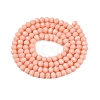 Opaque Solid Color Imitation Jade Glass Beads Strands EGLA-A044-P3mm-D33-3