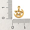 304 Stainless Steel Charms STAS-Q306-01G-F-3