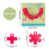Transparent Blank Acrylic Pet Dog ID Tag PALLOY-AB00040-2