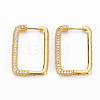 Rectangle Hoop Earrings for Girl Women X-EJEW-N099-002LG-NF-1