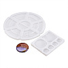 2Pcs 2 Style DIY Palette Silicone Fondant Molds DIY-BG0001-13-2