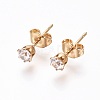 304 Stainless Steel Stud Earrings EJEW-I229-03G-A-1