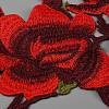 Flower & Branch Pattern Polyester Fabrics Computerized Embroidery Cloth Sew on Appliques PATC-WH0009-05B-2