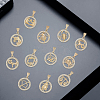 12Pcs 12 Styles Brass Micro Pave Cubic Zirconia Pendants KK-BM0001-01-7