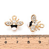 Alloy Rhinestone and Enamel Pendants PALLOY-T092-41G-01-3