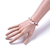Plastic Imitation Pearl Stretch Bracelets and Necklace Jewelry Sets X-SJEW-JS01053-03-9