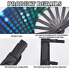 Glitter Plastic & Oxford Cloth Fan with Fan Bags AJEW-WH20022-89B-5