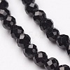 Natural Black Spinel Bead Strands X-G-P213-13-2mm-1