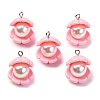 Opaque Resin Pendants RESI-P043-01P-02-1