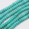 Synthetic Turquoise Beads Strands X-TURQ-G109-6x3mm-06-1
