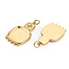304 Stainless Steel Pendant Cabochon Settings X-STAS-S116-236G-2