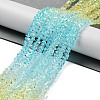 Transparent Glass Bead Strands GLAA-H023-03A-2