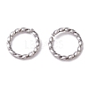Non-Tarnish 304 Stainless Steel Open Jump Rings X-STAS-F191-12P-D-2