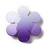 Acrylic Big Pendants with Glitter Powder MACR-M023-03F-2