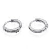 Tarnish Resistant 304 Stainless Steel Hoop Earrings Findings STAS-N092-189-1