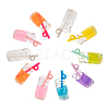 70Pcs 7 Colors Transparent Resin Pendants RESI-CJ0002-08-3