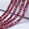 Electroplate Glass Beads Strands EGLA-A034-P10mm-B04-1