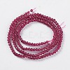 Glass Beads Strands EGLA-E057-02B-20-2