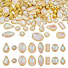 100Pcs Glass Sew on Rhinestones GLAA-TA0004-46-1