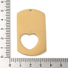 Ion Plating(IP) 304 Stainless Steel Pendants STAS-K270-25B-G-3