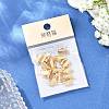SHEGRACE Brass Ribbon Crimp Ends XGR0062G-57G-6
