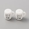 Cup with Word Get it Done Silicone Beads SIL-WH0006-18C-1
