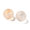 Frosted Transparent Acrylic Beads OACR-F013-13E-2
