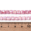Anti-Tarnish Electroplate Glass Beads Strands GLAA-N057-6mm-03-4