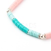 Handmade Polymer Clay Heishi Beaded Stretch Bracelets BJEW-JB06146-01-3